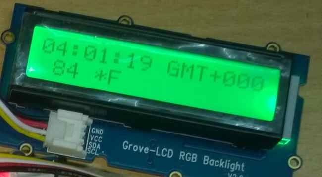 Current time and Temperature